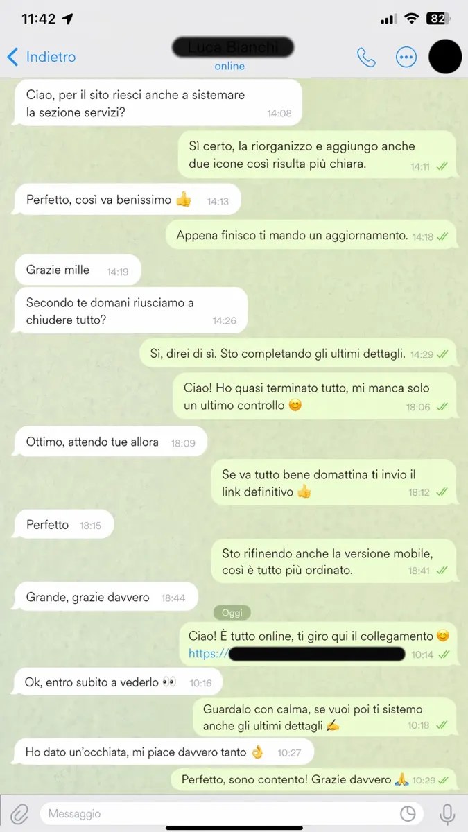 Recensione cliente 1